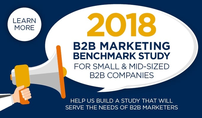 2018 B2B Marketing benchmark study call for questions